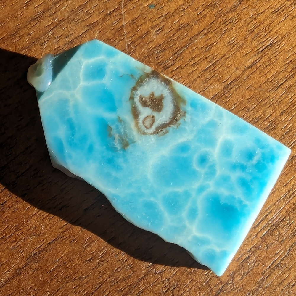 Beautiful Larimar Gemstone - Rare Blue Pectolite AAA